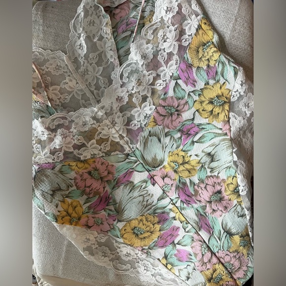 Victoria’s Secret Vintage Gold Label Floral Lace Plunge Bodysuit Sexy Lingerie - Picture 5 of 9